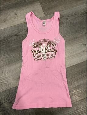 Dierks Bentley Concert Tank Top Pink Western Y2K Style “free & Easy”